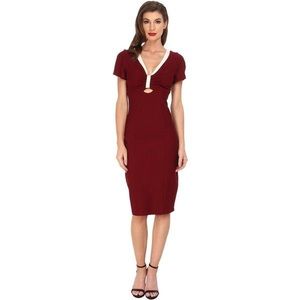 Burgundy Bombshell Dress by Unique Vintage